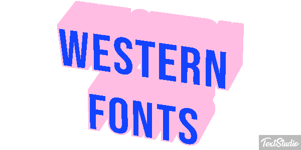 Western Fonts Efekt tekstowy