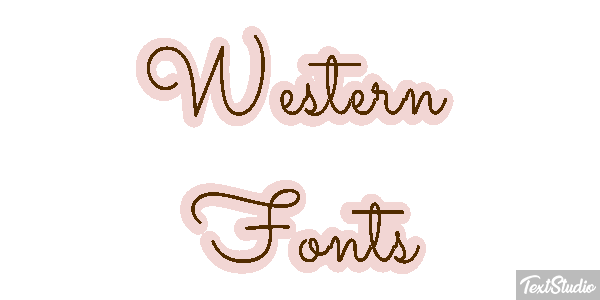 Western Fonts Efekt tekstowy