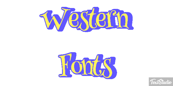 Western Fonts Efekt tekstowy