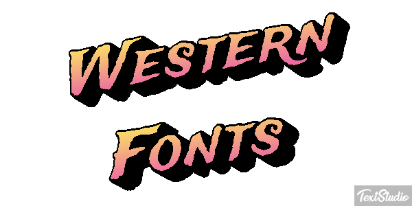 Western Fonts Efekt tekstowy