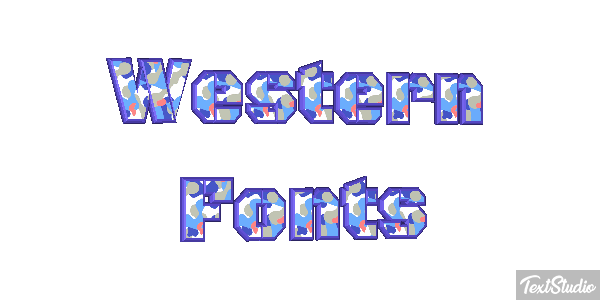 Western Fonts Efekt tekstowy