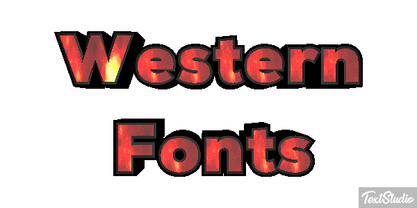 Western Fonts Efekt tekstowy