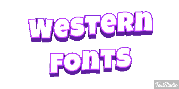 Western Fonts Efekt tekstowy