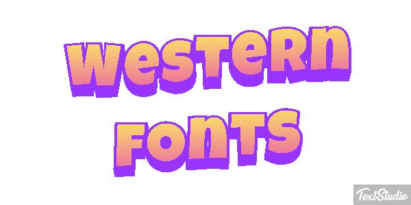 Western Fonts Efekt tekstowy