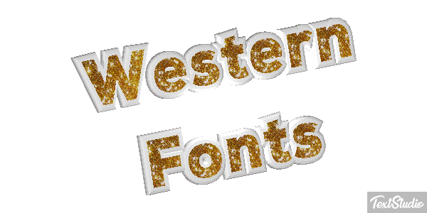 Western Fonts Efekt tekstowy