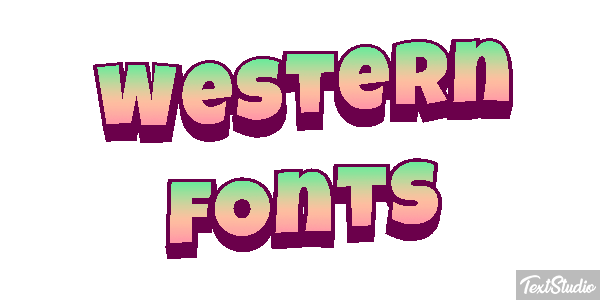 Western Fonts Efekt tekstowy