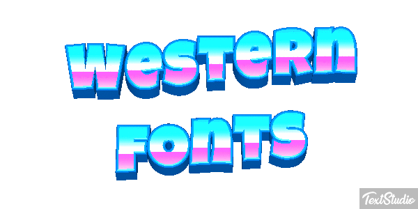 Western Fonts Efekt tekstowy