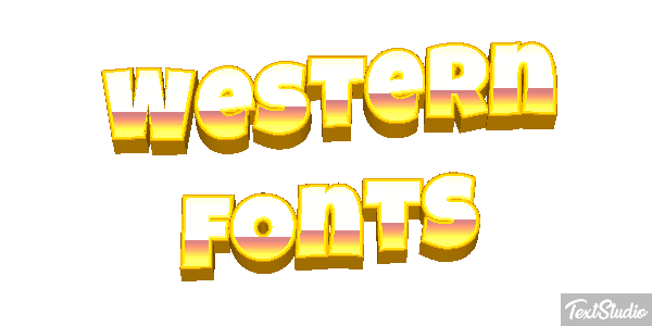 Western Fonts Efekt tekstowy