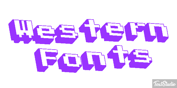 Western Fonts Efekt tekstowy
