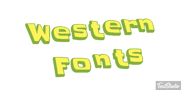 Western Fonts Efekt tekstowy