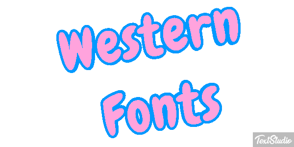 Western Fonts Efekt tekstowy