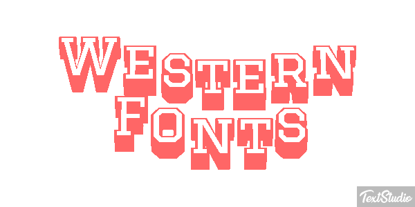 Western Fonts Efekt tekstowy
