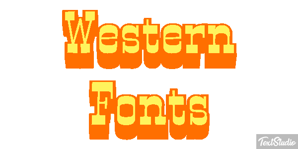 Western Fonts Efekt tekstowy