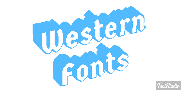 Western Fonts Efekt tekstowy