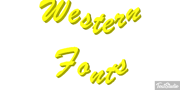Western Fonts Efekt tekstowy