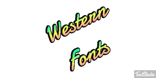 Western Fonts Efekt tekstowy