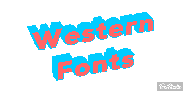 Western Fonts Efekt tekstowy