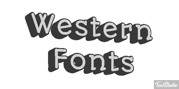 Western Fonts Efekt tekstowy