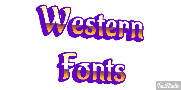 Western Fonts Efekt tekstowy