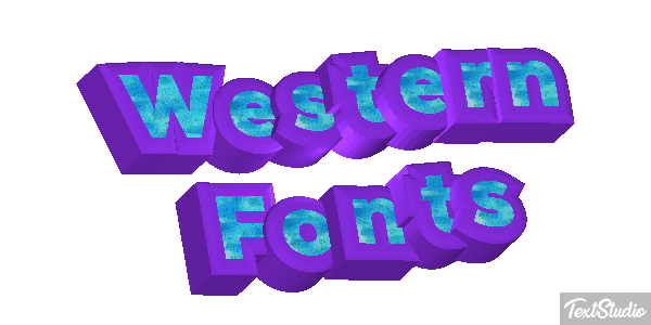 Western Fonts Efekt tekstowy