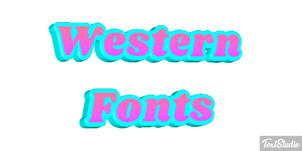 Western Fonts Efekt tekstowy