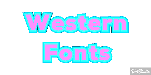Western Fonts Efekt tekstowy