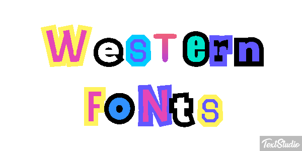 Western Fonts Efekt tekstowy