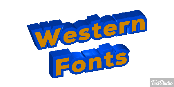Western Fonts Efekt tekstowy