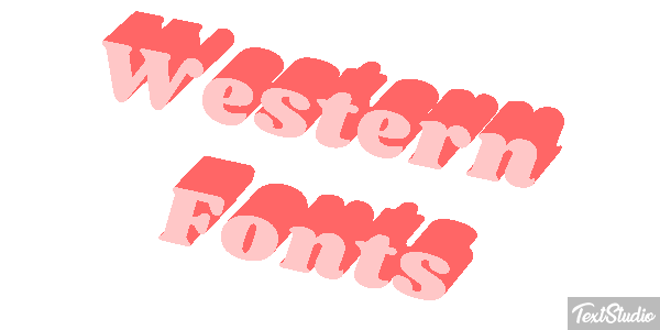 Western Fonts Efekt tekstowy