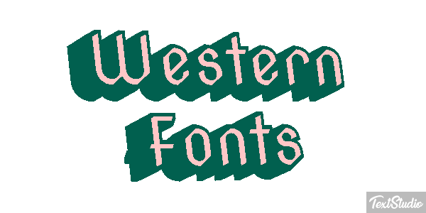 Western Fonts Efekt tekstowy