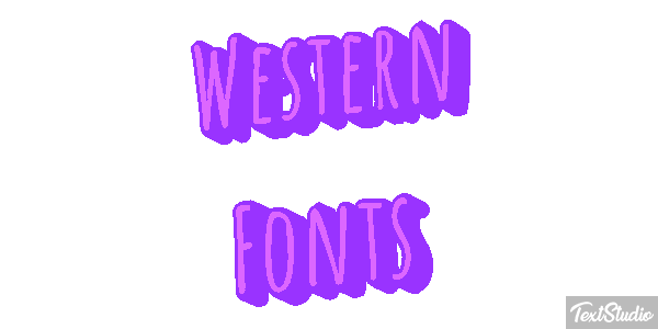 Western Fonts Efekt tekstowy