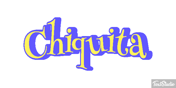 Chiquita Efeito do texto
