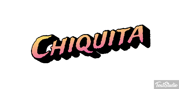Chiquita Efeito do texto