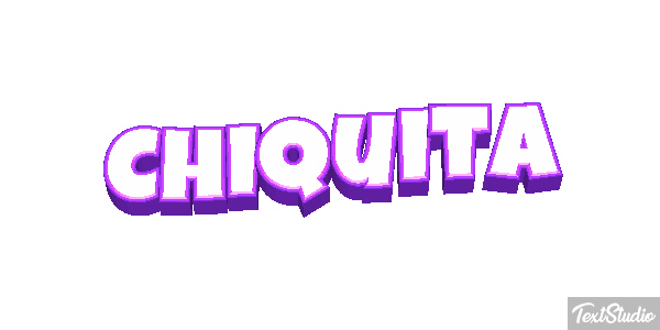 Chiquita Efeito do texto