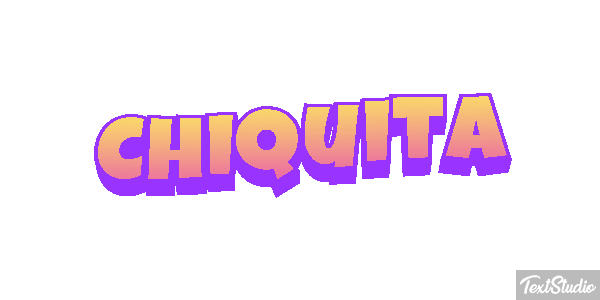 Chiquita Efeito do texto