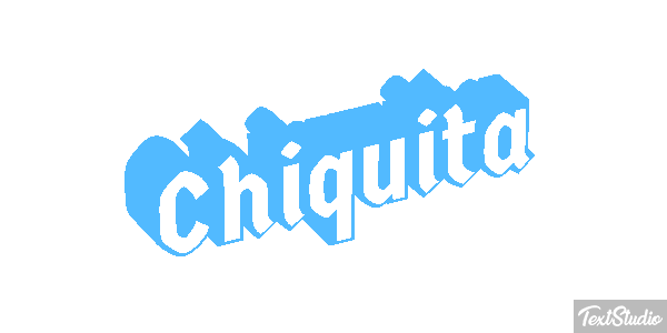 Chiquita Efeito do texto