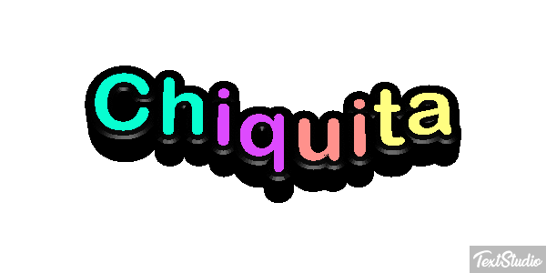 Chiquita Efeito do texto