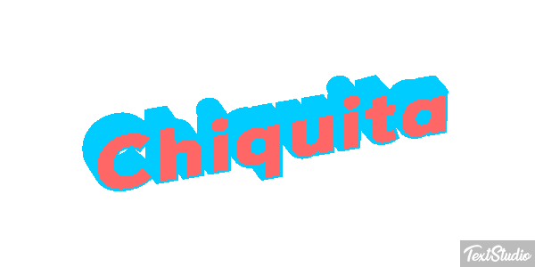 Chiquita Efeito do texto