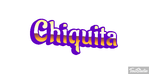 Chiquita Efeito do texto