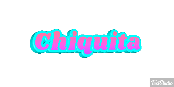 Chiquita Efeito do texto