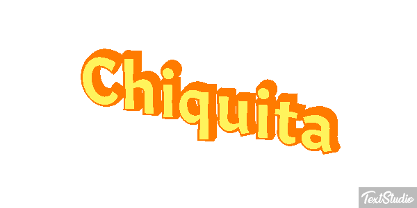 Chiquita Efeito do texto