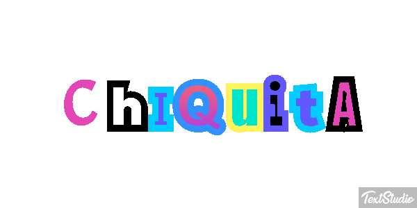 Chiquita Efeito do texto