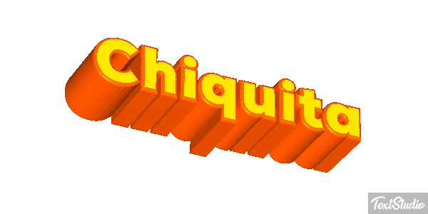 Chiquita Efeito do texto
