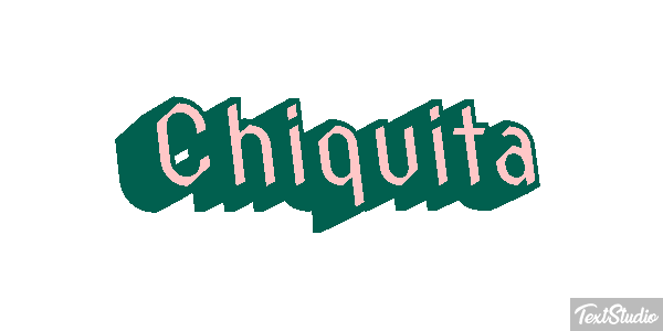 Chiquita Efeito do texto
