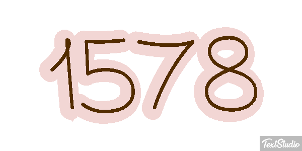 1578 Text effect