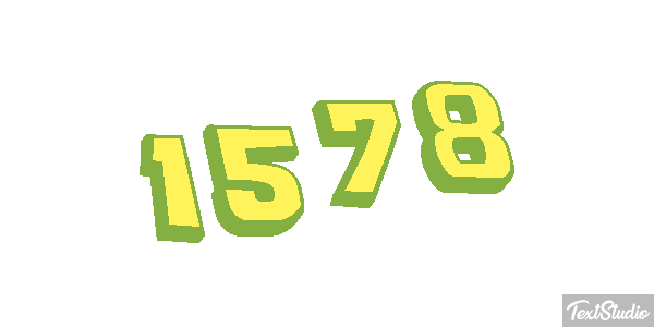 1578 Text effect