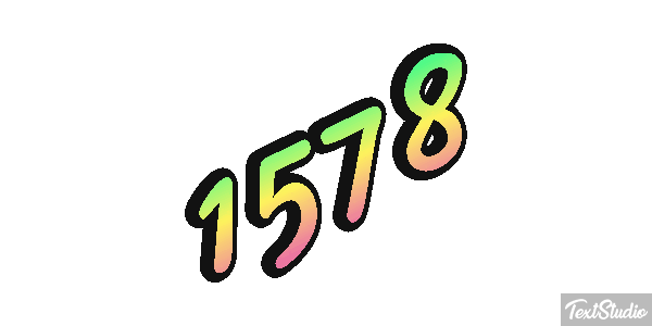 1578 Text effect