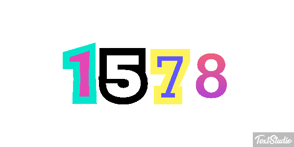 1578 Text effect
