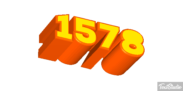 1578 Text effect