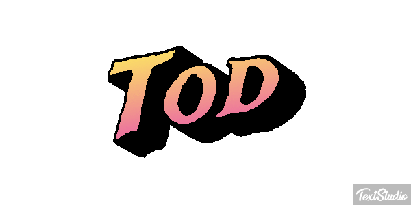 Tod Text effect